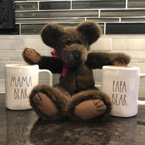 Rae Dunn MAMA BEAR & PAPA BEAR Mugs NWOT